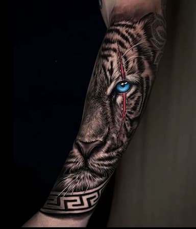 Grid tattoo example 6