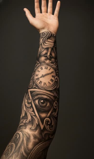 Grid tattoo example 2